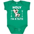 thumbnail image 3 of Inktastic I'm a Cutie White and Brown Holstein Cow with Arrows Boys or Girls Baby Bodysuit, 3 of 5