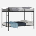 thumbnail image 2 of Nmkwnr Full Size Metal Bunk Bed Frame for Living Room, Bedroom, Black, 2 of 8