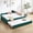 Emerald, variant on Newest Space-Saving Modern L-Shaped Corner Daybed, Full with Twin Trundle for Small Rooms, Emerald