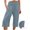 Silver, variant on Drovellove Women's Plus Size High Waisted Wide Leg Pants - Loose Fit Straight Leg Trousers with Elastic Waistband for Casual Beach Vacation or Boho Office Outfits