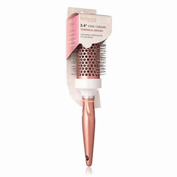 Bellezza CB-BRU2.4ION-WHTPNK 2.4' Ionic Ceramic Thermal Brush