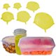 thumbnail image 1 of Tapas elásticas de silicona para contenedores de alimentos - Reutilizables premium (paquete de 6) - Cubiertas a prueba de fugas y ecológicas para almacenar alimentos frescos en recipientes de, 1 of 7