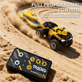 thumbnail image 5 of Mini Beach RC Truck for Adults 4-wheels 1:64 Alloy Remote Control Car with Lights, Desktop Off-road Motorcycle for Kids Gifts(Green), 5 of 6