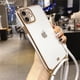 thumbnail image 2 of Funda de teléfono de silicona suave transparente con cordón galvanizado a la moda para iPhone 13 12 11 14 Pro Max XS XR X 8 7Plus Mini SE Tan Jianjun unisex, 2 of 2