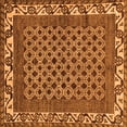 thumbnail image 1 of Ahgly Company Indoor Square Southwestern Orange Country Area Rugs, 4' Square, 1 of 4