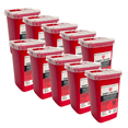 thumbnail image 1 of Sharps Container for Professional and Home Use - 1.06 Quart / 1 Liter Small Size Sharp Container Needle Disposal Containers for Needles Pack of 10, 1 of 6