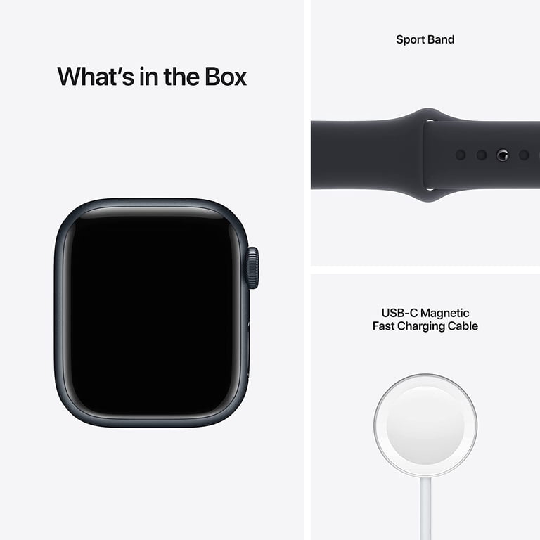 APPLEBUM ブラック perfect midnight X-LARGE Open Box APPLE WATCH 7 GPS CELLULAR 41mm MIDNIGHT ALUMINUM CASE