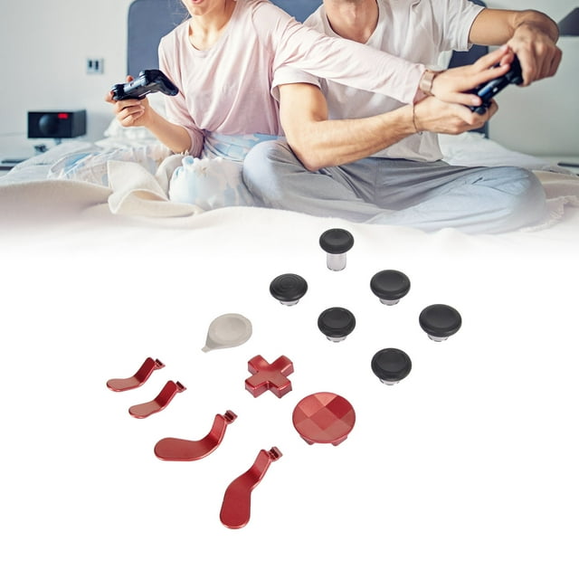 Pulgarsticks de metal 13 en 1 para una una una una una una una de elite 2, kit de joysticks de repuesto de metal, botones Traseros Magnéticos Sensibles con Estuche Eva