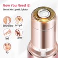 thumbnail image 4 of Facial Hair Removal for Women - Electric Razor Device, Small Dermaplaning Remover Tools Epilator Trimmer (Rose Gold), 4 of 7