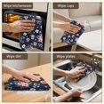 thumbnail image 5 of 2 Pcs Pioneer Flower Floral Print Pattern Kitchen Towels, Funny Microfiber Dish Towel Set, 18" X 26" Tea Towels, 5 of 6