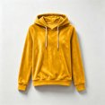 thumbnail image 6 of Miqool Womens Velour Pullover Hoodies Fall Winter Casual Loose Fit Drawstring Long Sleeve Sweatshirt Tops, 6 of 6
