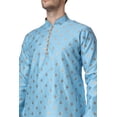 thumbnail image 4 of Royal Kurta Men's Jacquard Silk Printed Kurta, 4 of 7