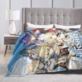 thumbnail image 4 of Genshin Impact Bed Blanket Air Conditioner Quilt Ultra Soft Flannel Blanket All Season Fuzzy Blanket Reversible Fluffy Plush Blanket 80"X60", 4 of 8