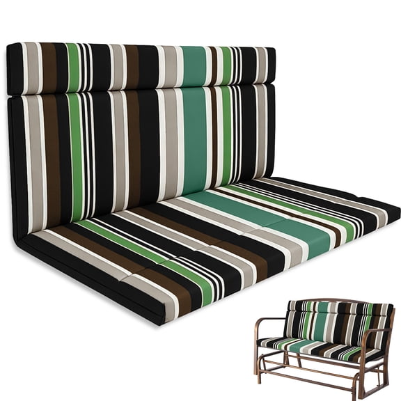 Outdoor Loveseat Glider Cushion 42”x48” Waterproof Patio Seat Pad for Bench, Swing & Furniture,1PCS