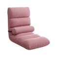 thumbnail image 2 of Silla de suelo con respaldo, sofá, silla de dormitorio con 5 posiciones, sofá de suelo, sala de estar, sillas plegables modernas y suaves, plegables Rosa, 2 of 8