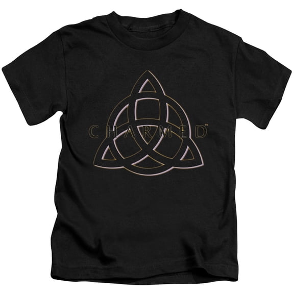 Charmed Triple Linked Logo Youth 18/1 T-Shirt Black