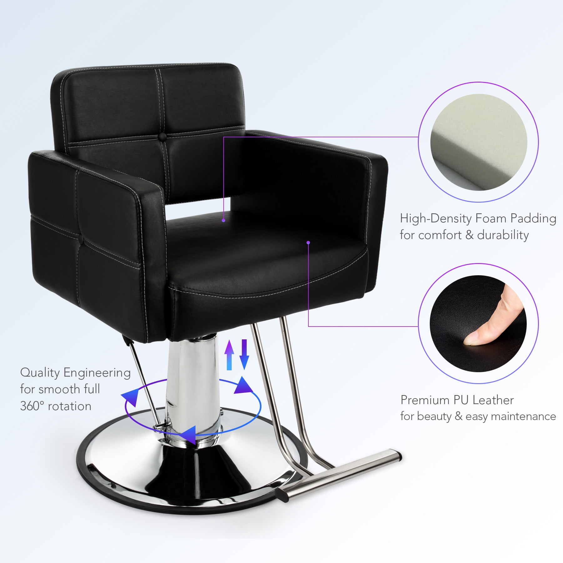 Hydraulic Salon Chair Barber Chair Spa Equipment for Beauty Parlor or Hair Salon