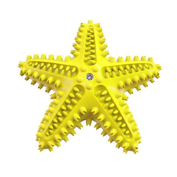 Juguete Estrella Con Sonido Para Perro 16 Cm Amarillo The Small Moment Resistente
