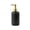 Black A, variant on Hand Soap Dispenser Bathroom Accessories, Ceramic Dish Soap Dispenser for Kitchen Sink, Refillable Liquid Pump Bottle for Shampoo, Lotion, Conditioner Black