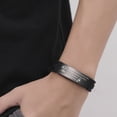 thumbnail image 3 of 2023 Unique Graduation Gifts for him,Personalized Graduation Bracelets-Sport Silicone Stainless Steel inspirational Bracelets, 3 of 3