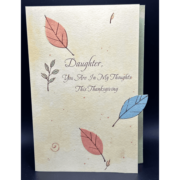 Happy Thanksgiving Daughter Greeting Card w/Envelope