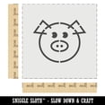 thumbnail image 2 of Cute Pig Face DIY Cookie Wall Craft Stencil - 7.0 Inch, 2 of 5