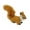 Brown, variant on Zmeidao Plush Imitation Animals Small Squirrels Pendant Ornaments Toys Handicrafts Holiday Supplies