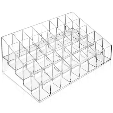 Casafield Lipstick & Makeup Organizer, 40 Slot Cosmetic Display Case, Clear