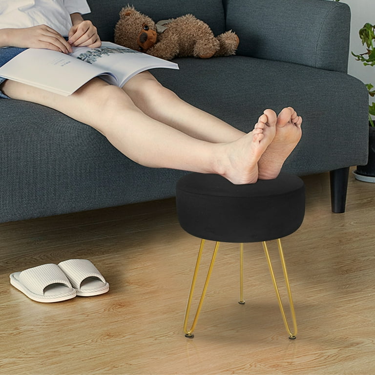 Black and gold vanity stool new arrivals