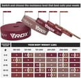 thumbnail image 5 of RDX Resistance Bands 5 Level Set, CPSIA, RoHS, REACH Certified, Pull up Assist Natural Thick Latex Long Loop, Stretching Workout Home Gym Fitness Exercise Powerlifting Yoga Pilates Men Women Slimming, 5 of 8