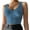 2#Blue, variant on Harpily 50% Off Clear! Women's Spaghetti Strap Tank Top Women's Deep V Neck Top Shirt Basically Crop Tank Tops Sleeveless Ribbed Blouse Solid Sport Top