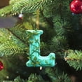 thumbnail image 6 of Doghiosgha Letter Christmas Hanging Ornament, Acrylic 2D Personalized Holiday Pendant for Xmas Tree Decor, 3.1 Inch, L, 6 of 7