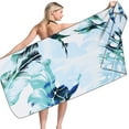 thumbnail image 3 of Darzheoy Microfiber Beach Towel, Lightweight Oversized 31" x 63" E x tra Large Sand Free Towels Quick Dry for Travel Pool Camping Sports Beach Accessories Vacation Essential Gift, 3 of 4