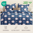 thumbnail image 3 of CGK Linens Kids Duvet Cover Set with Matching Pillowcases - Queen Size, Homerun Dreams, 3 of 6