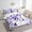 Purple White, variant on Girls Flower Bed in a Bag 7-Piece Rose Floral Bedding Set for Women,Red Gradient Twin Size Comforter Set Vintage Ombre Bedding Comforter Sets,Oil Painting Aesthetic Bed Set Room Decorative