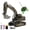 Black, variant on KOPPOP 5-Channel Remote Control Excavator, 1:24 Scale Alloy Construction Vehicle with Shovel Arm, Sound & Light, Crawler Sandbox Digger Toys Gift for Boys Ages 3-12