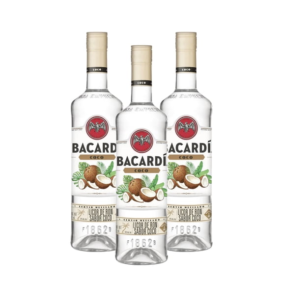 PACK DE 3 RON BACARDI COCO 700ML