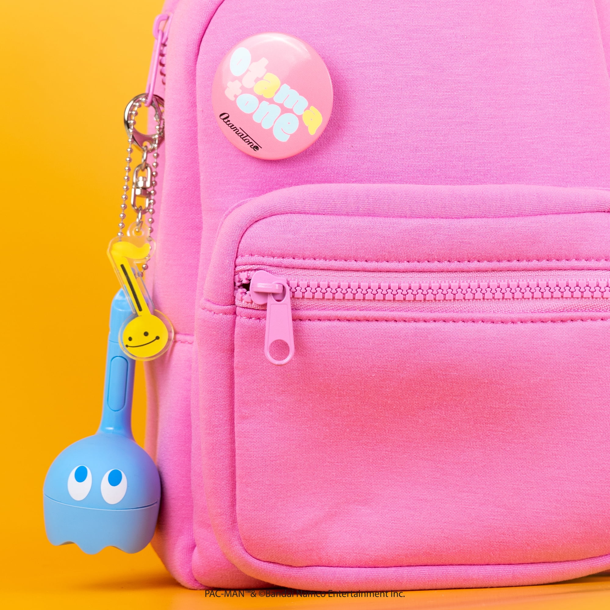 Otamatone Melody Original PAC-MAN Electronic Portable Music Toy Player Synthesizer from Japan by Maywa Denki Officially Licensed Merchandise with English Instructions Keychain Accessory - Inky