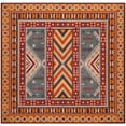 thumbnail image 6 of Safavieh  Classic Vintage Boho Gwen Oriental Cotton Rug Slate/Mustard 4' x 6' 4' x 6' Indoor Living Room, Bedroom Yellow Rectangle, 6 of 8