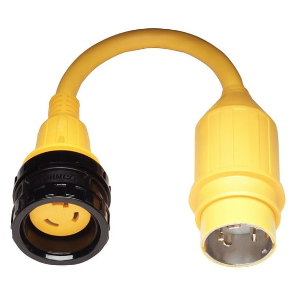 Marinco 121A Pigtail Adapter, 50A 125/250V Male To 30A 125V Female