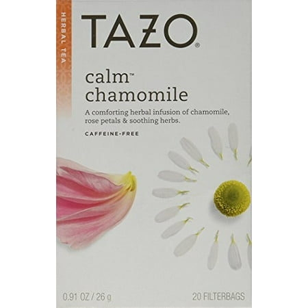 Tazo Herbal Infusion Tea-Calm Chamomile (Decaf), 20 Filter Bags by TAZO By Tazo