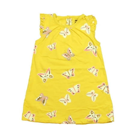 

Pre-owned Tea Girls Yellow Butterflies Dress size: 3T