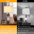 thumbnail image 2 of Lámpara AIEAMPDO Estilo Rústico Vintage 2-Pack con Puertos USB, 2 of 8