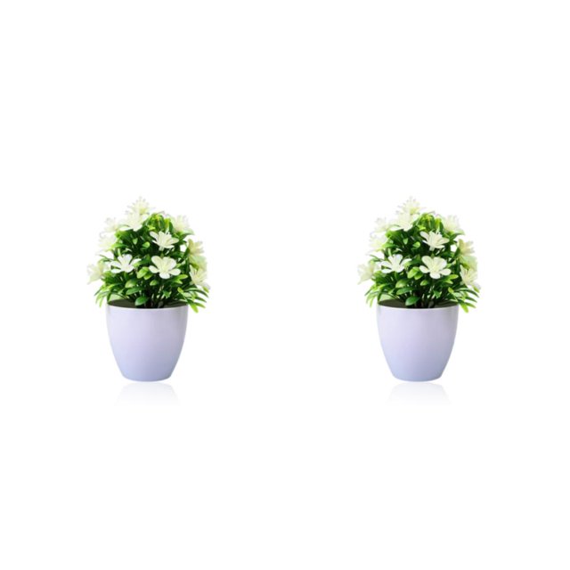 Wosthever Mini plantas artificiales, bonsái de flores, maceta falsa, jardín simulado para mesa, oficina, ventana, patio, decoración Type1 NO1