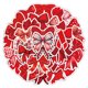 thumbnail image 1 of Calcomanía con forma de lazo rojo, bonita y creativa, con forma de lazo con dibujos animados, 50 uni, 1 of 2