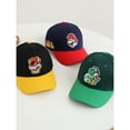 thumbnail image 4 of Gorra de béisbol con costuras de colores contrastantes y patrón de dibujos animados periféricos de animación de Mario Kinopio, estilo versátil para primavera y verano, 4 of 5