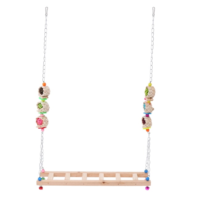 Shisuyan Pet Chicken Swing Toy Made of Synthetic Material for Long Lasting Use Multi Color