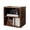 Antique Brown, variant on Magic DIY Cube Storage Organizer Stackable Cubes for Home Books Clothes Toy -Modular Cubby Storage System-Office Cubical-Bookcase Closet (Pure White-Washed, 1 Layer Cube)