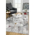 thumbnail image 2 of Rug Branch Contemporary Geometric  Grey Beige Indoor Area Rug - 8x10, 2 of 7
