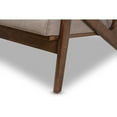 thumbnail image 7 of Baxton Studio Bianca Mid-Century Modern Walnut Wood Light Grey Fabric Tufted 2-Seater Loveseat, 7 of 7